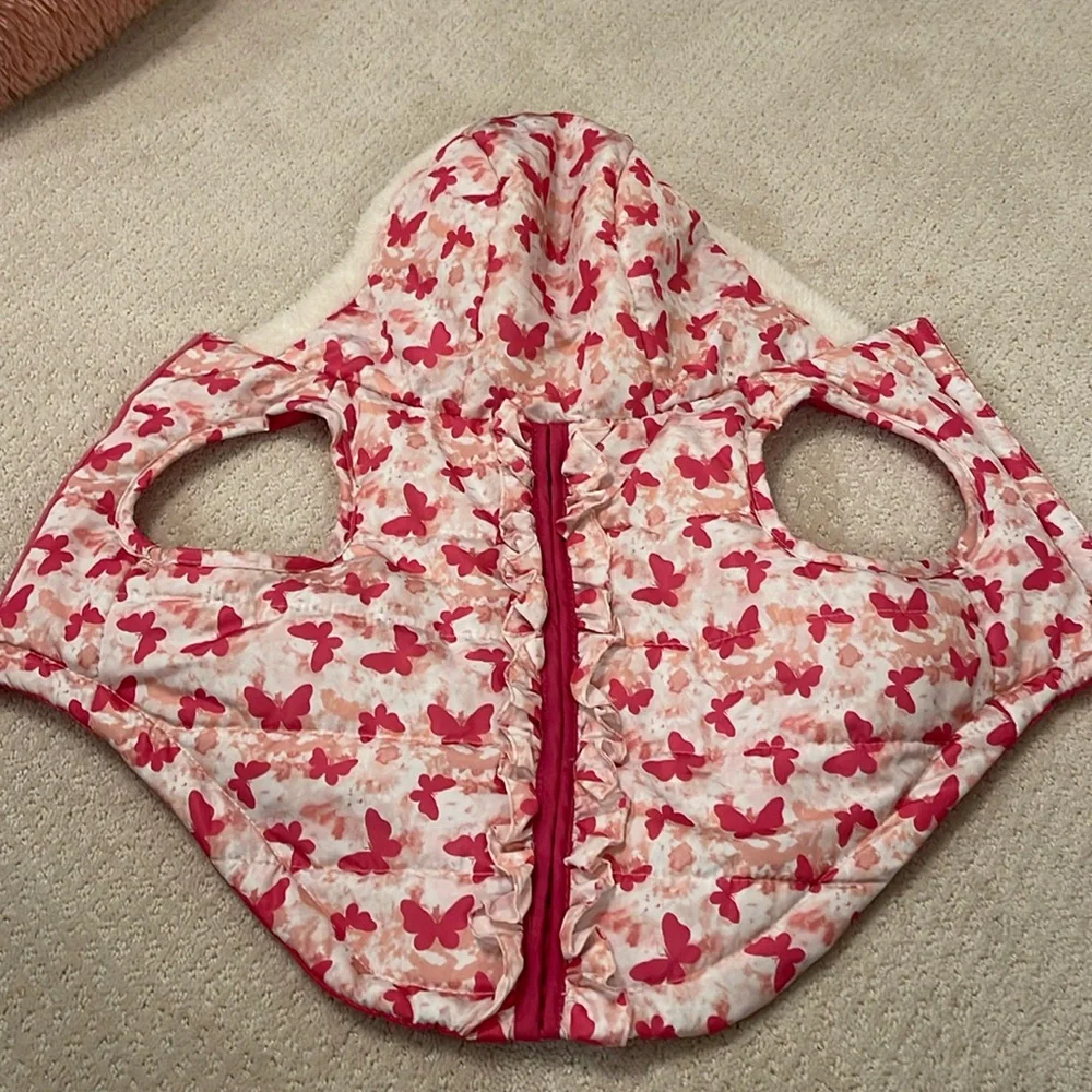 Dog vest with hood
